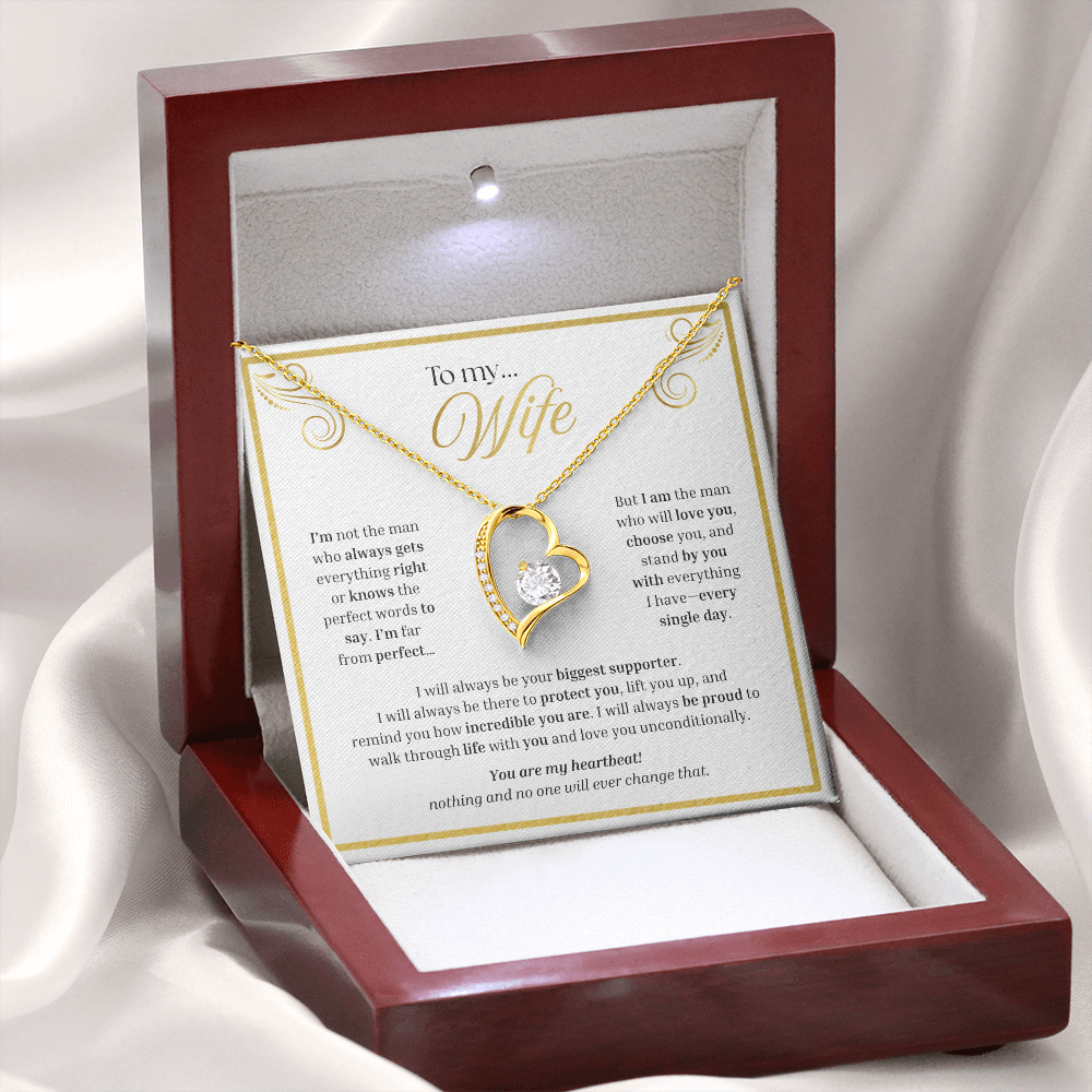 To My Wife | My Unconditional Love for You | Forever Love Necklace