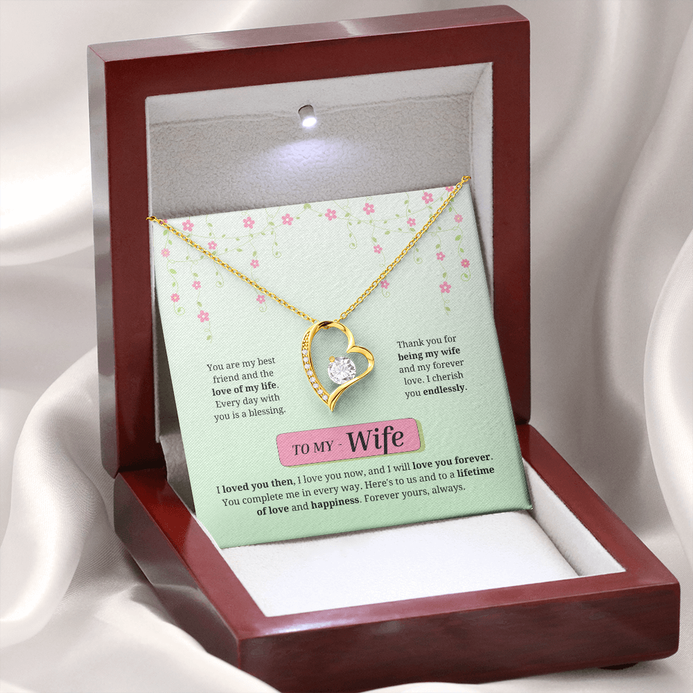 To My Wife | Loved You Then, Love You Forever | Forever Love Necklace