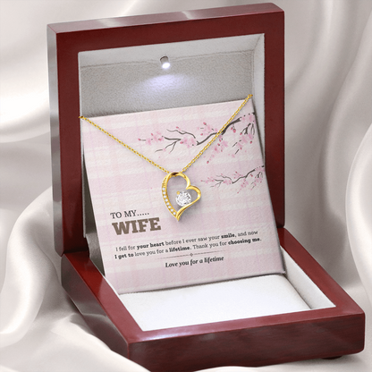 To My Wife | Love You for a Lifetime | Forever Love Necklace