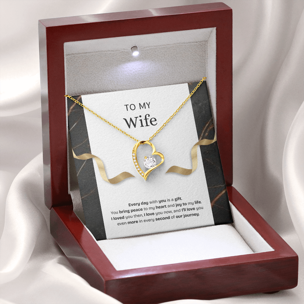 To My Wife | Every Day With You Is a Gift | Forever Love Necklace