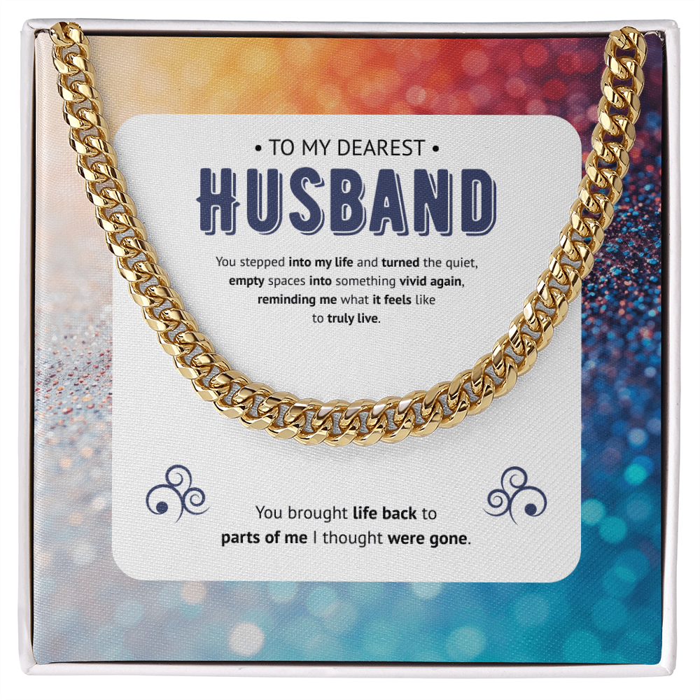 To My Husband | My Vivid Awakening | Cuban Link Chain