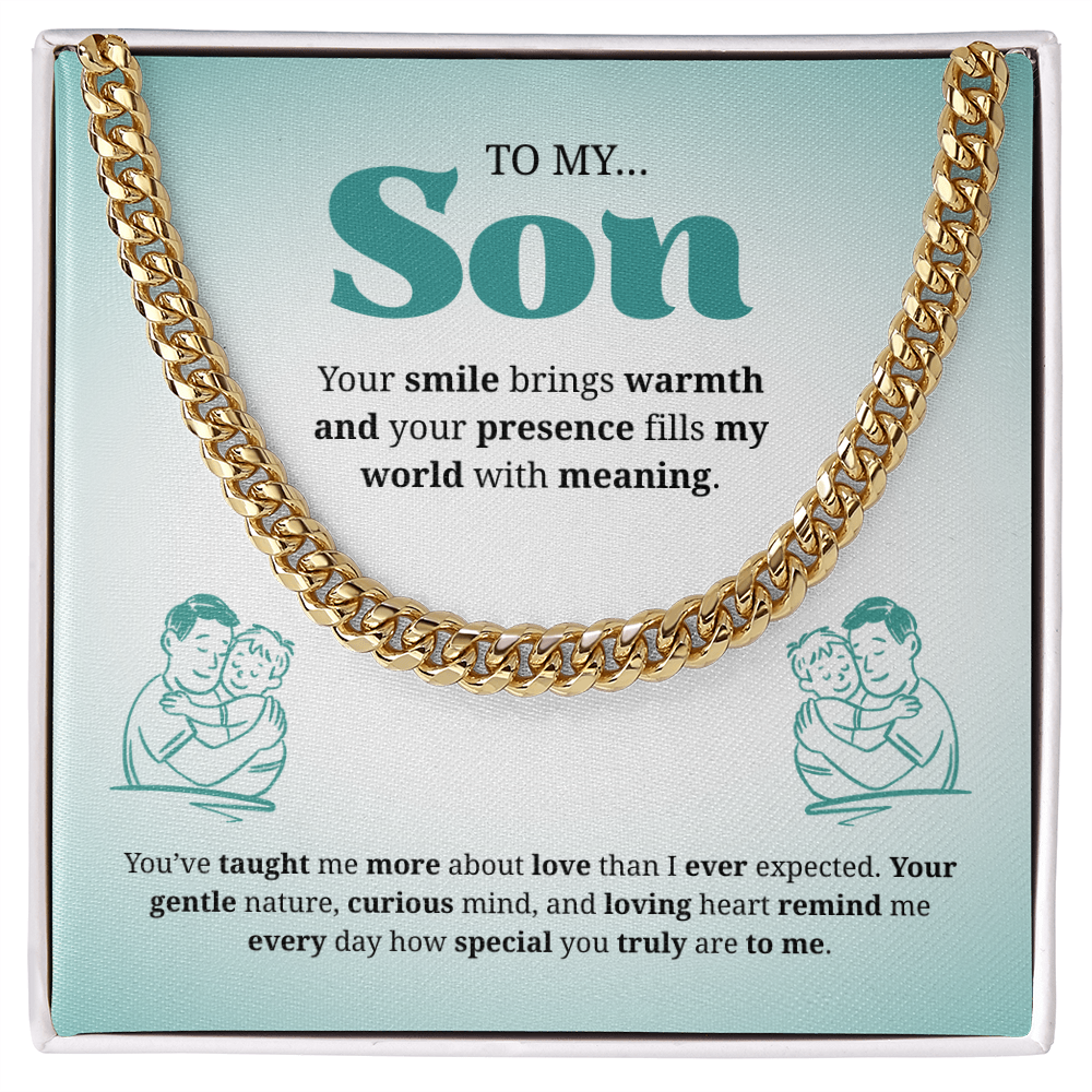 To My Son | You Are Truly Special to Me | Cuban Link Chain