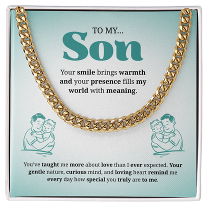 To My Son | You Are Truly Special to Me | Cuban Link Chain
