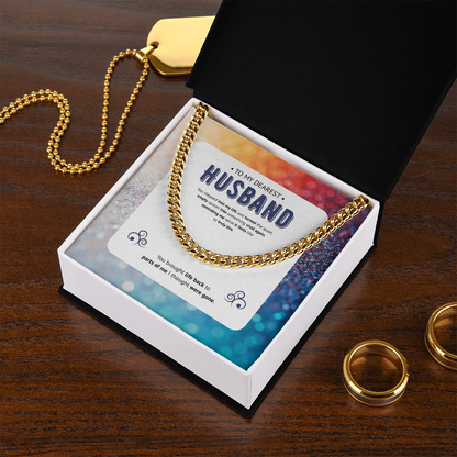 To My Husband | My Vivid Awakening | Cuban Link Chain