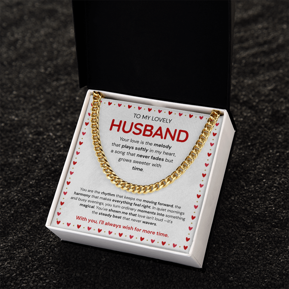 To My Husband | My Sweetest Moment | Cuban Link Chain