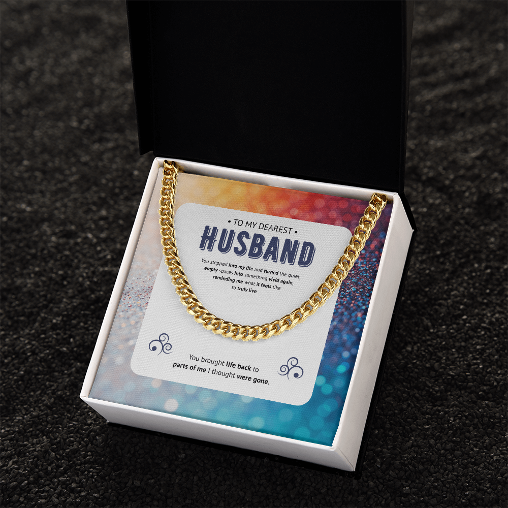 To My Husband | My Vivid Awakening | Cuban Link Chain