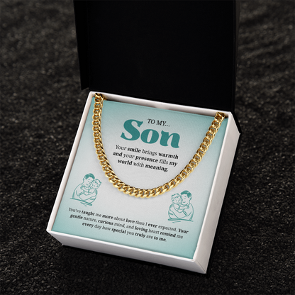 To My Son | You Are Truly Special to Me | Cuban Link Chain