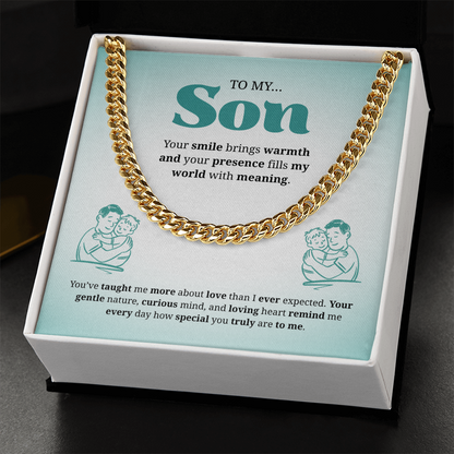 To My Son | You Are Truly Special to Me | Cuban Link Chain