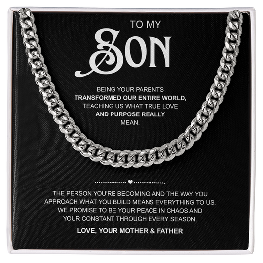 To My Son | Watching You Become Amazing | Cuban Link Chain