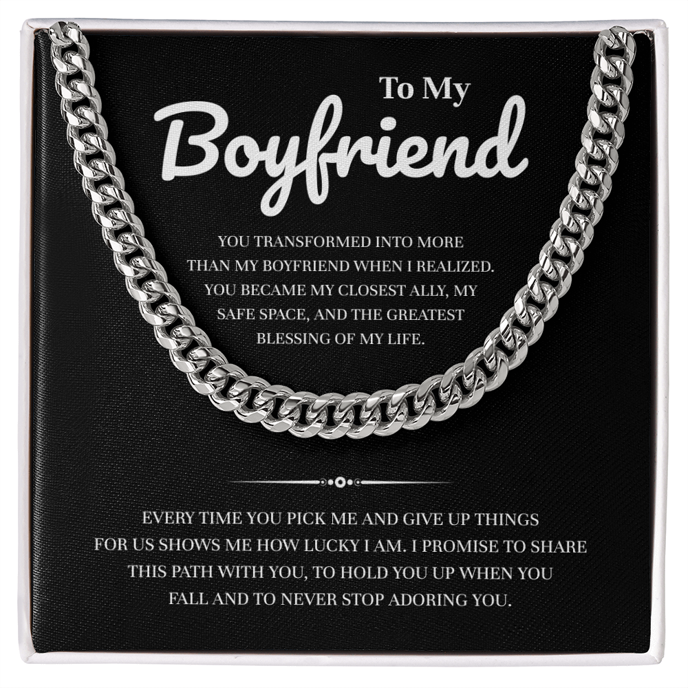 To My Boyfriend | My Closest Ally Always | Cuban Link Chain