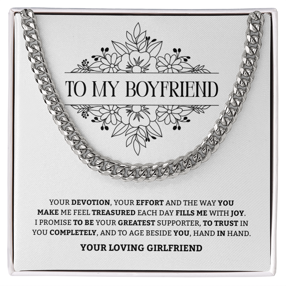 To My Boyfriend | Trusting You Completely | Cuban Link Chain