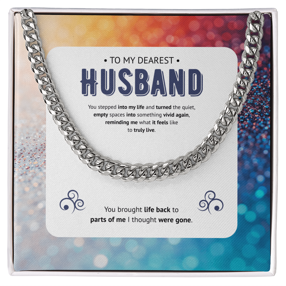 To My Husband | My Vivid Awakening | Cuban Link Chain