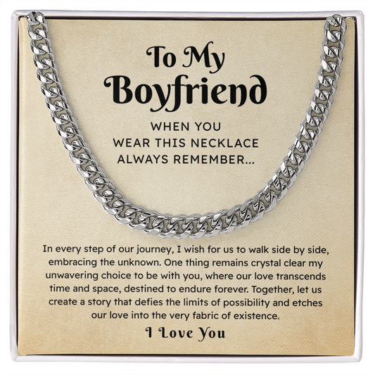 To My Boyfriend – Our Journey Side by Side – Necklace