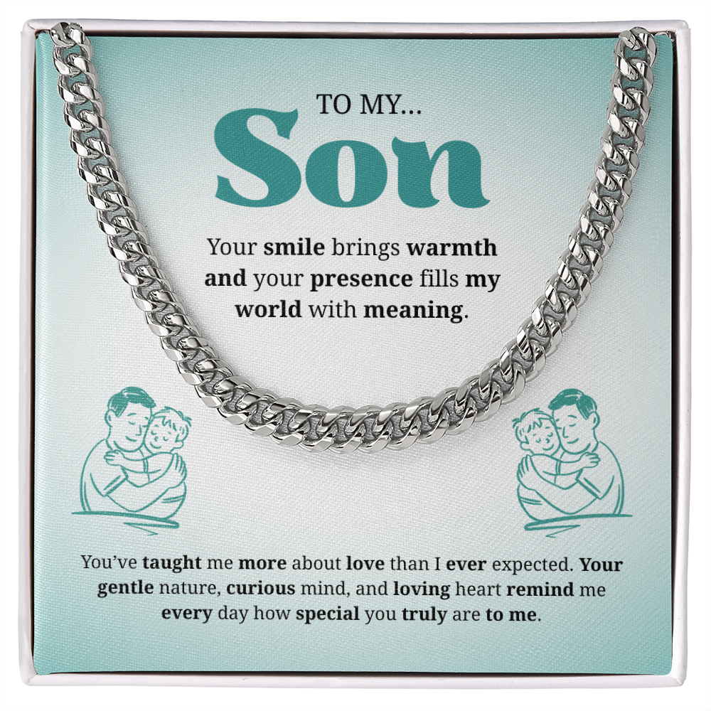 To My Son | You Are Truly Special to Me | Cuban Link Chain