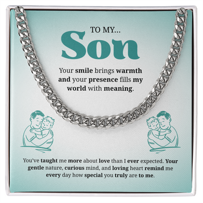 To My Son | You Are Truly Special to Me | Cuban Link Chain