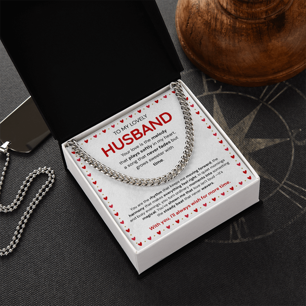 To My Husband | My Sweetest Moment | Cuban Link Chain