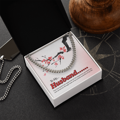 To My Husband | My Quiet Strength | Cuban Link Chain