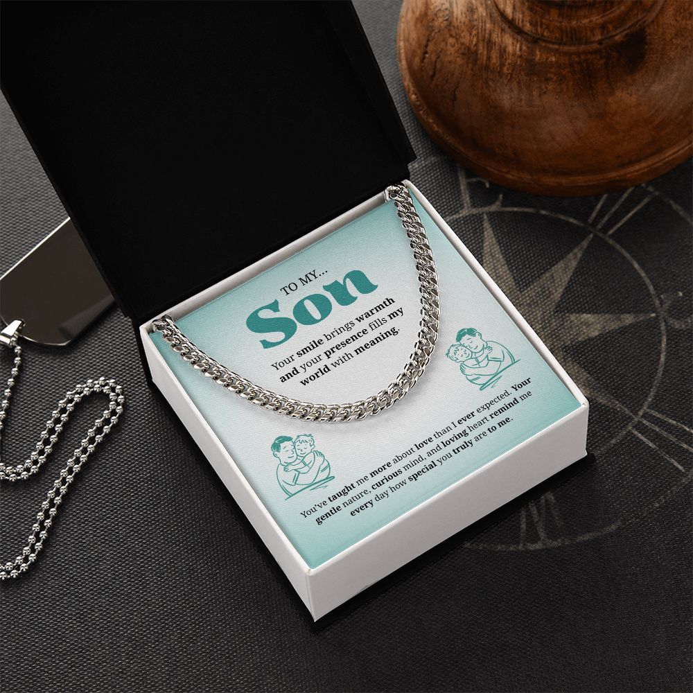 To My Son | You Are Truly Special to Me | Cuban Link Chain