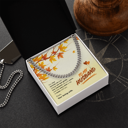 To My Husband | Love That Makes Life Easier | Cuban Link Chain