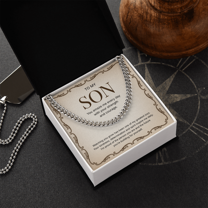 To My Son | Proud of Who You Are | Cuban Link Chain