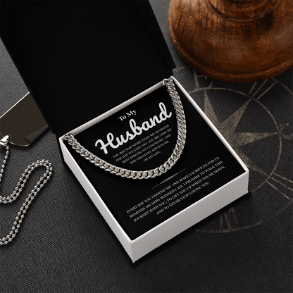 To My Husband | My Partner in Every Moment | Cuban Link Chain