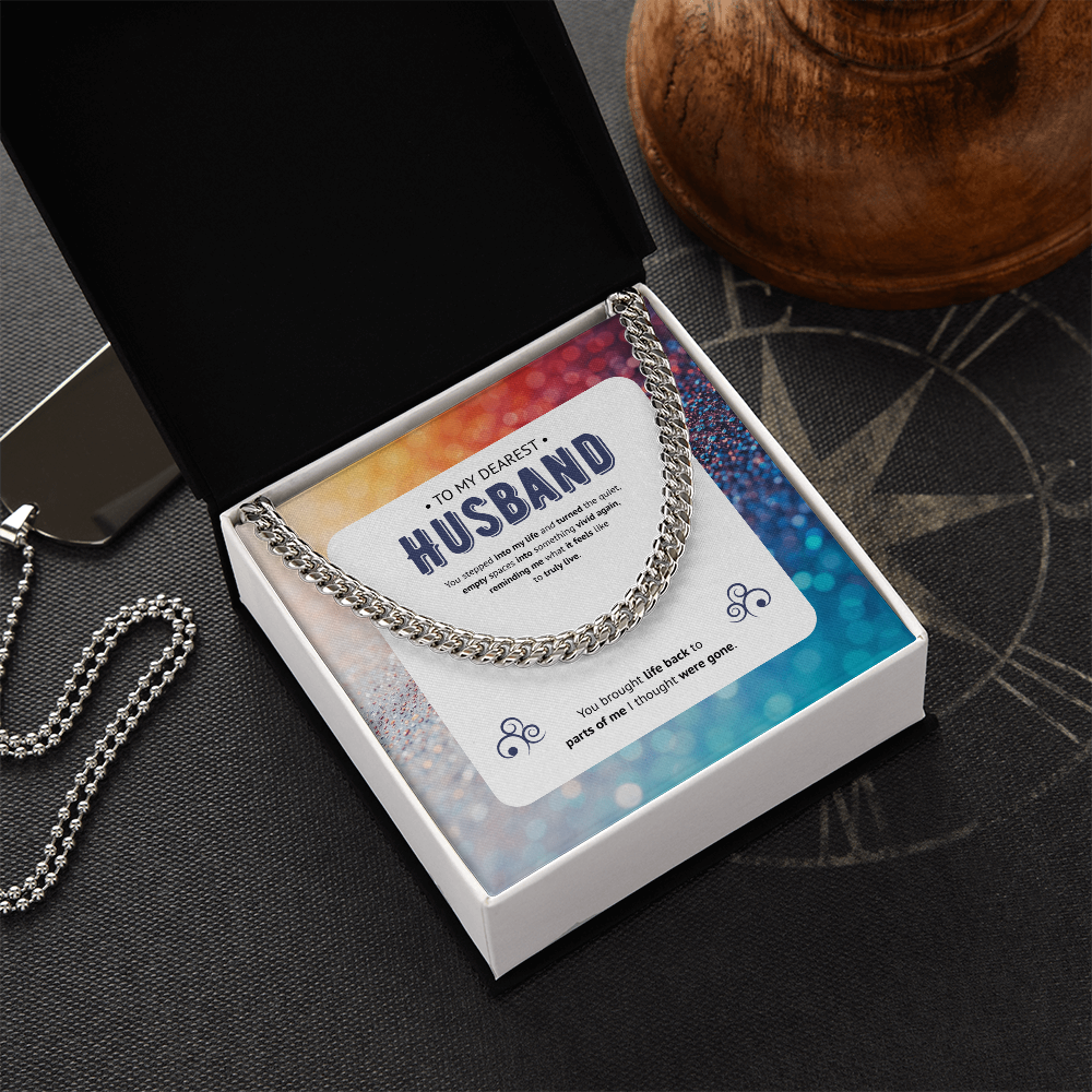 To My Husband | My Vivid Awakening | Cuban Link Chain