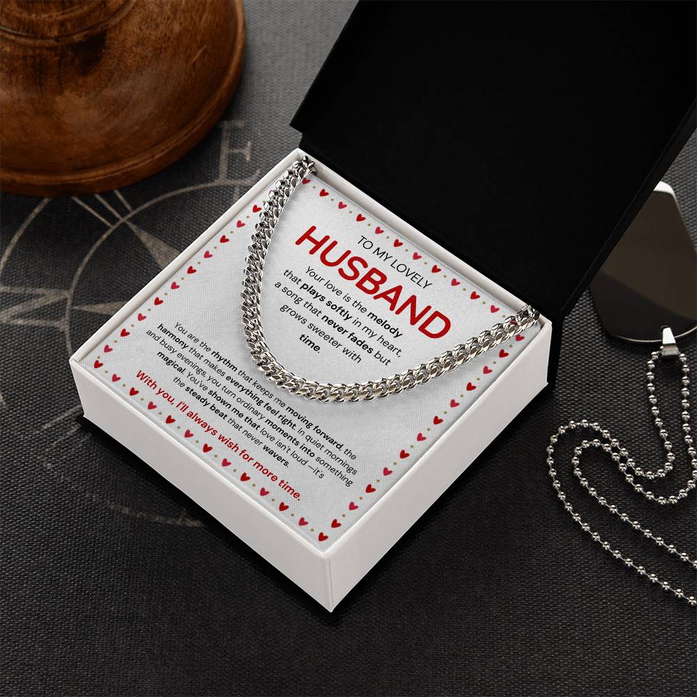 To My Husband | My Sweetest Moment | Cuban Link Chain