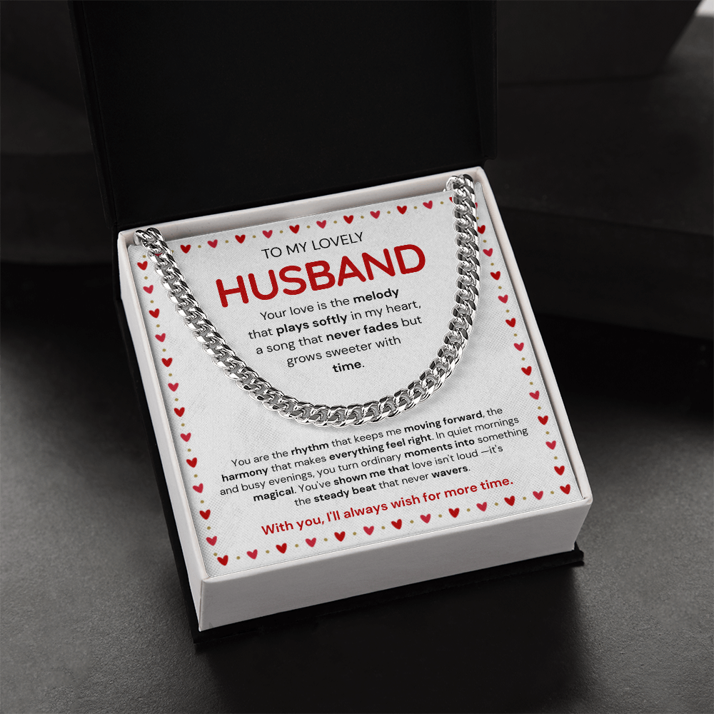 To My Husband | My Sweetest Moment | Cuban Link Chain