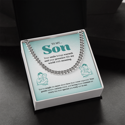 To My Son | You Are Truly Special to Me | Cuban Link Chain