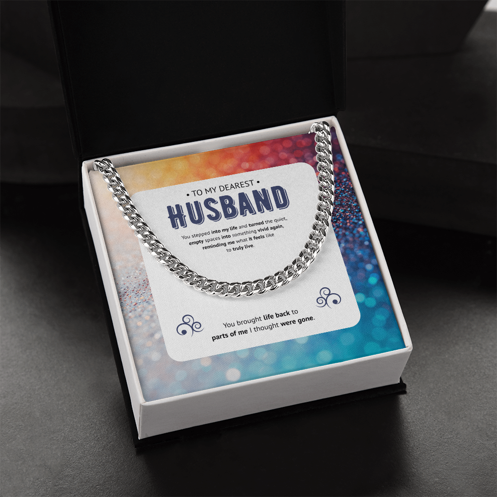 To My Husband | My Vivid Awakening | Cuban Link Chain