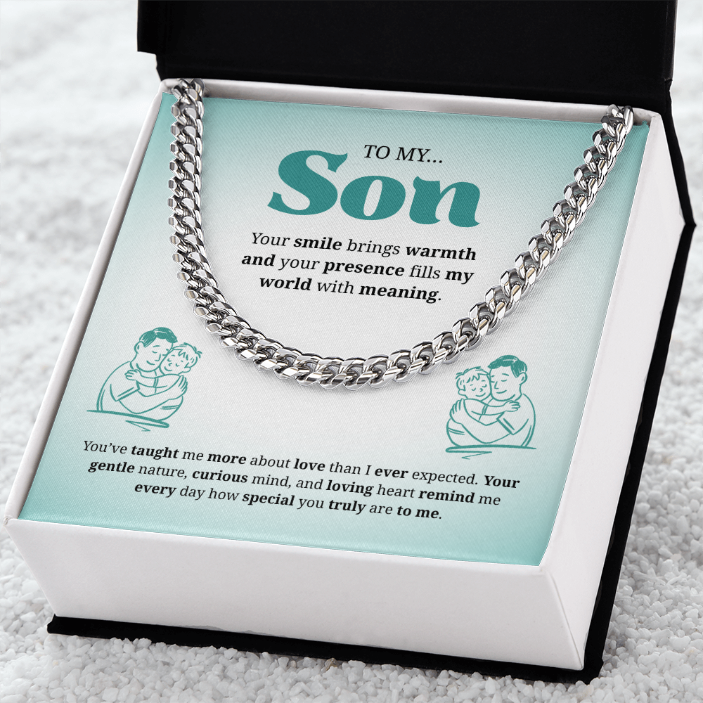 To My Son | You Are Truly Special to Me | Cuban Link Chain