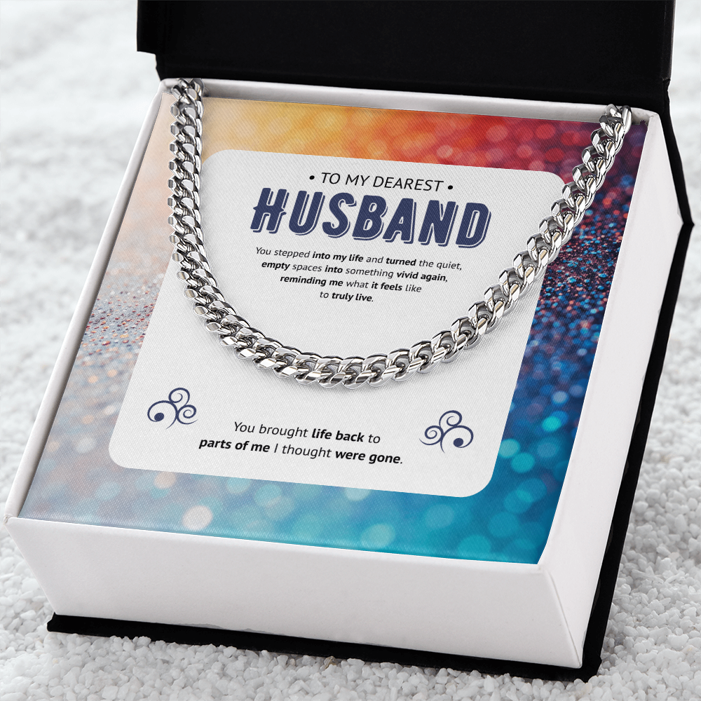 To My Husband | My Vivid Awakening | Cuban Link Chain