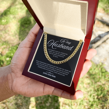 To My Husband | My Forever and My Strength | Cuban Link Chain