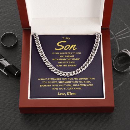 To My Son – Smarter Than You Think – Cuban Link Chain