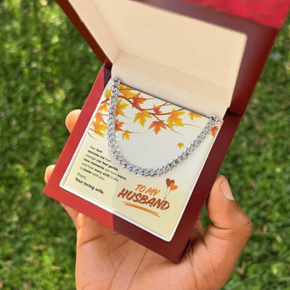To My Husband | Love That Makes Life Easier | Cuban Link Chain