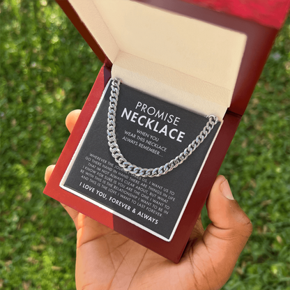 Promise Necklace – Forever & Always – Cuban Link Chain