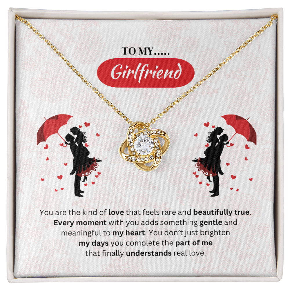 To My Girlfriend | Your Love Feels Beautiful | Love Knot Necklace