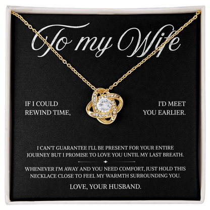 To My Wife | A Promise of Endless Love | Love Knot Necklace
