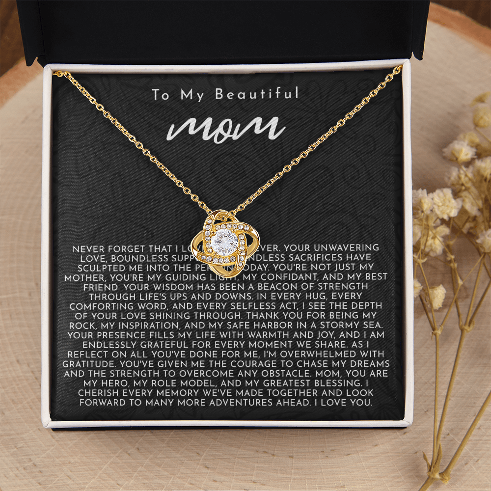 To My Mom | My Guiding Light | Love Knot Necklace