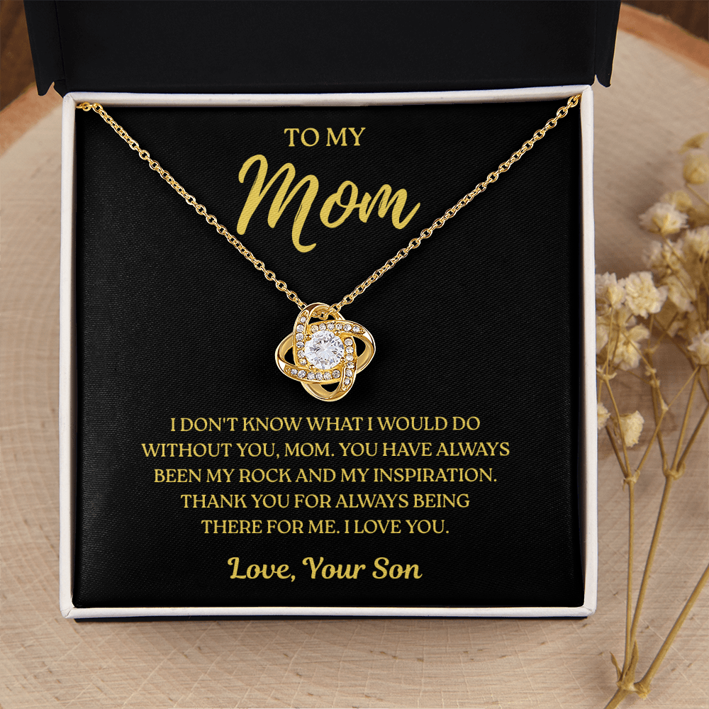 To My Mom – Thank You Mom Always – Love Knot Necklace