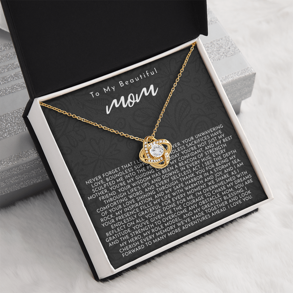 To My Mom | My Guiding Light | Love Knot Necklace