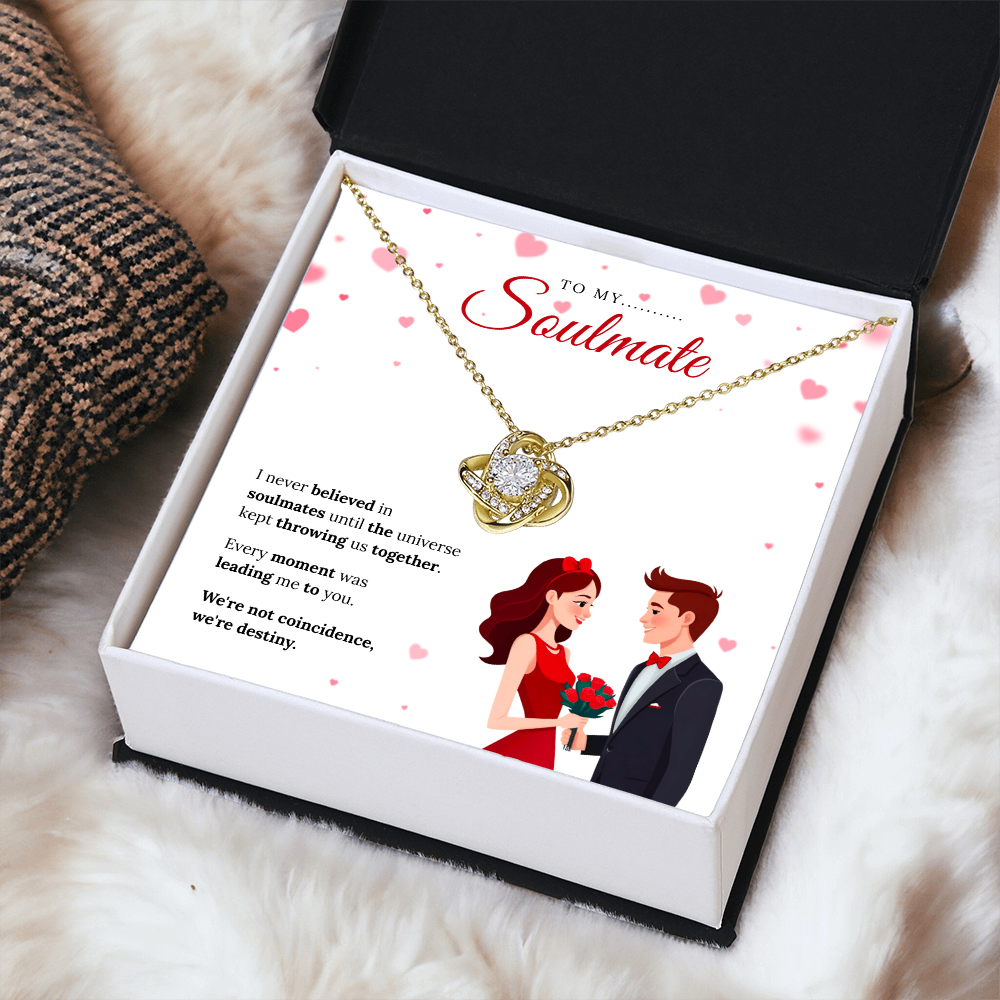 To My Soulmate | My Forever Favorite Person | Love Knot Necklace