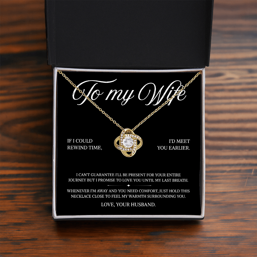 To My Wife | A Promise of Endless Love | Love Knot Necklace