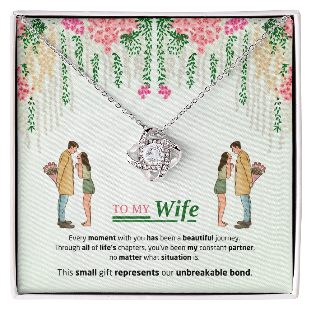 To My Wife | Our Unbreakable Bond | Love Knot Necklace