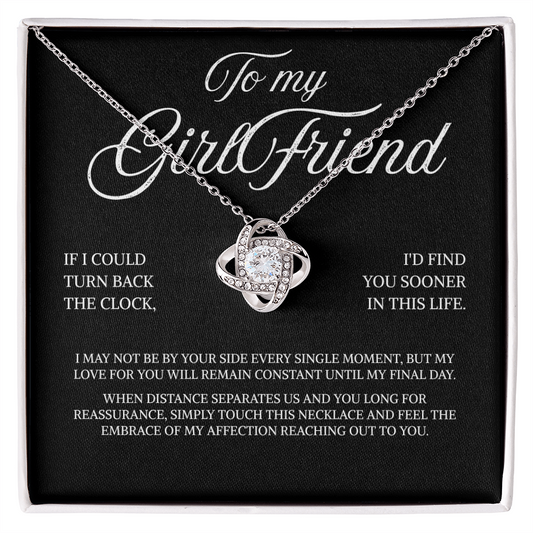 To My Girlfriend | Even Distance Can't Change My Love | Love Knot Necklace