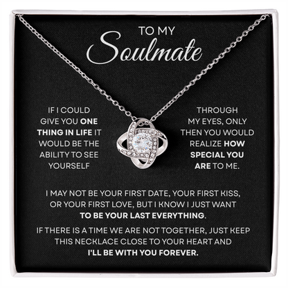 To My Soulmate | You Are Special | Love Knot Necklace