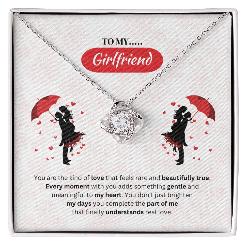 To My Girlfriend | Your Love Feels Beautiful | Love Knot Necklace
