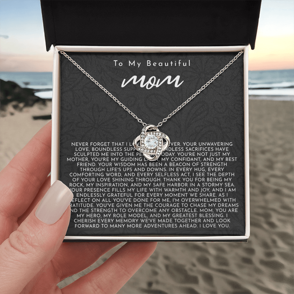 To My Mom | My Guiding Light | Love Knot Necklace