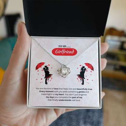To My Girlfriend | Your Love Feels Beautiful | Love Knot Necklace