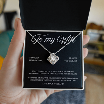 To My Wife | A Promise of Endless Love | Love Knot Necklace